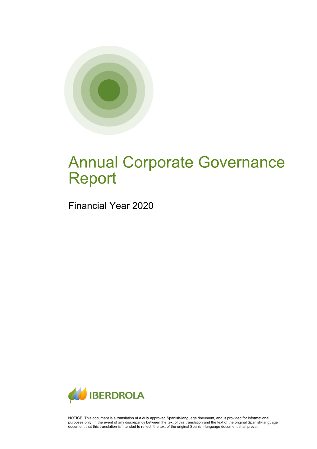 Annual Corporate Governance Report