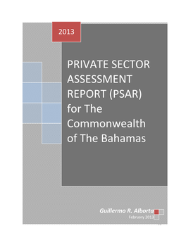 PRIVATE SECTOR ASSESSMENT REPORT (PSAR) for the Commonwealth of the Bahamas
