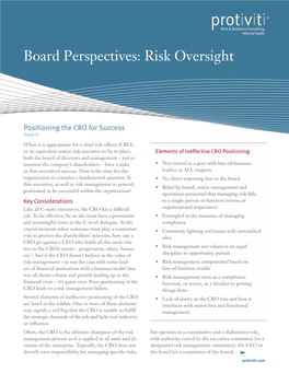 Board Perspectives: Risk Oversight