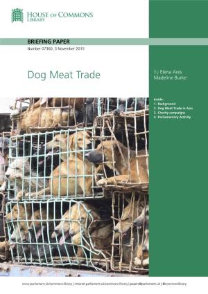Dog Meat Trade Madeline Burke