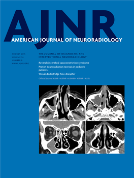 Reversible Cerebral Vasoconstriction Syndrome Proton Beam Radiation Necrosis in Pediatric Patients Woven Endobridge Flow Disrupt