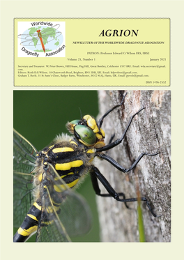 Latest Issue of Agrion
