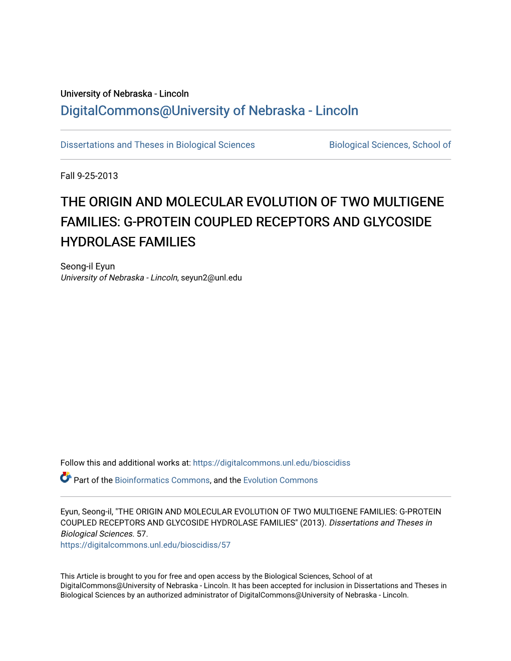 The Origin and Molecular Evolution of Two Multigene Families: G-Protein Coupled Receptors and Glycoside Hydrolase Families