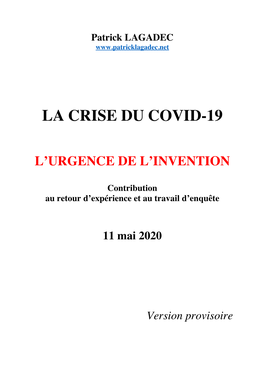 La Crise Du Covid-19