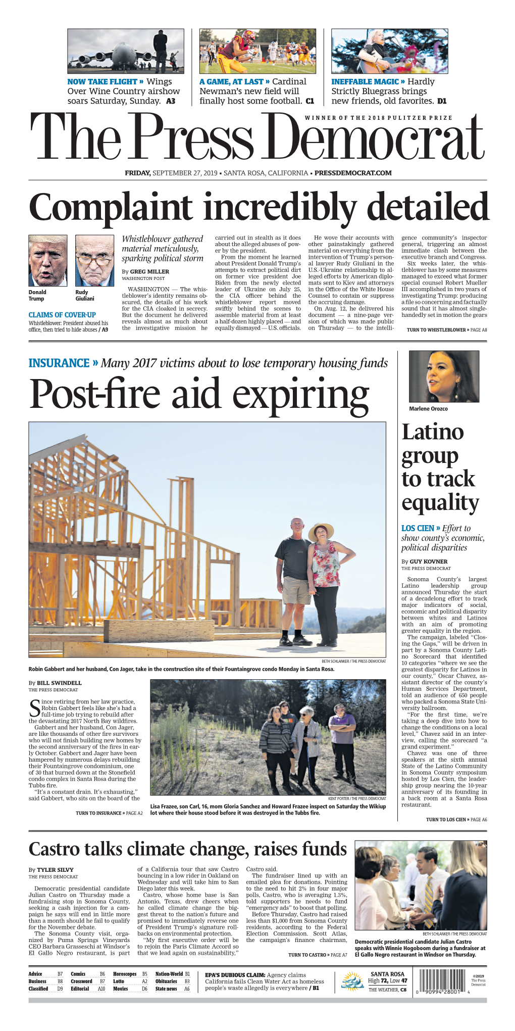 Post-Fire Aid Expiring Marlene Orozco Latino Group to Track Equality