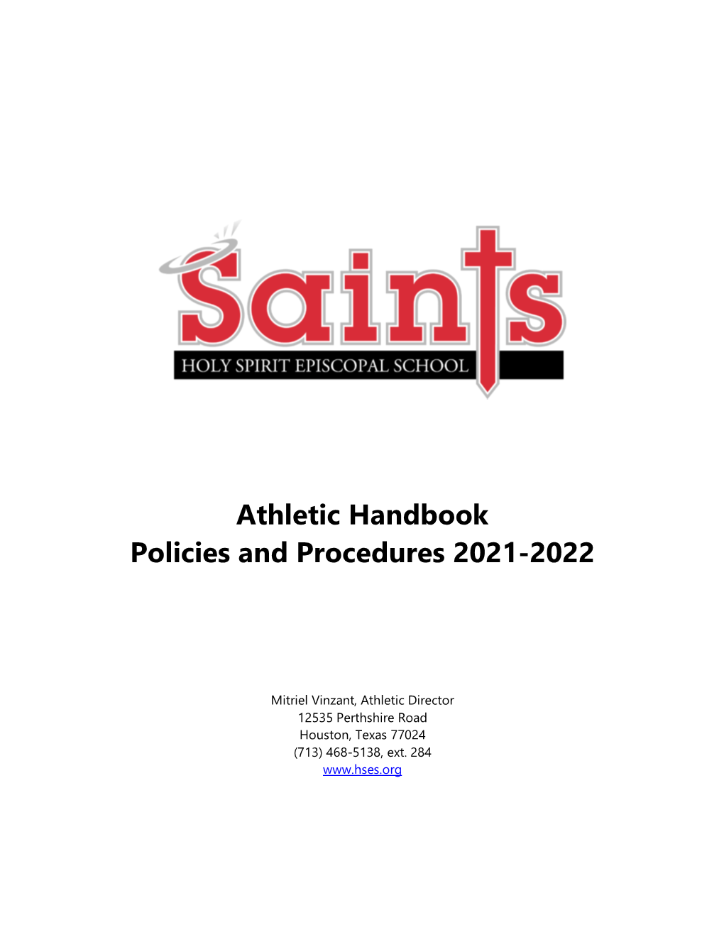 Athletic Handbook Policies and Procedures 2021-2022