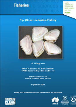Pipi (Donax Deltoides) Fishery