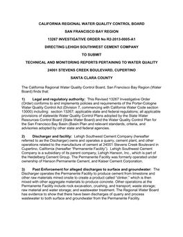 California Regional Water Quality Control Board San