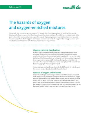 The Hazards of Oxygen and Oxygen-Enriched Mixtures