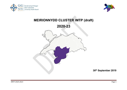 Meirionnydd Cluster IMTP 2020-2023