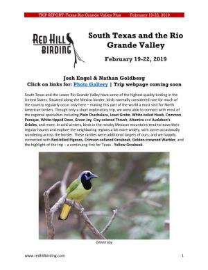 South Texas and the Rio Grande Valley: Feb 19-22, 2019