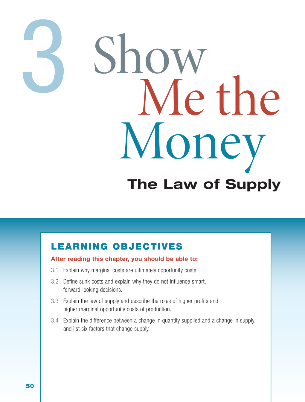 The Law of Supply