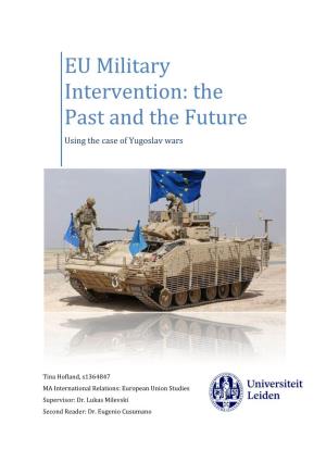 EU Military Intervention: the Past and the Future