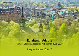 Edinburgh Adapts Action Plan Progress