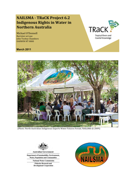 Track Project 6.2 Indigenous Rights in Water in Stralia Northern Au