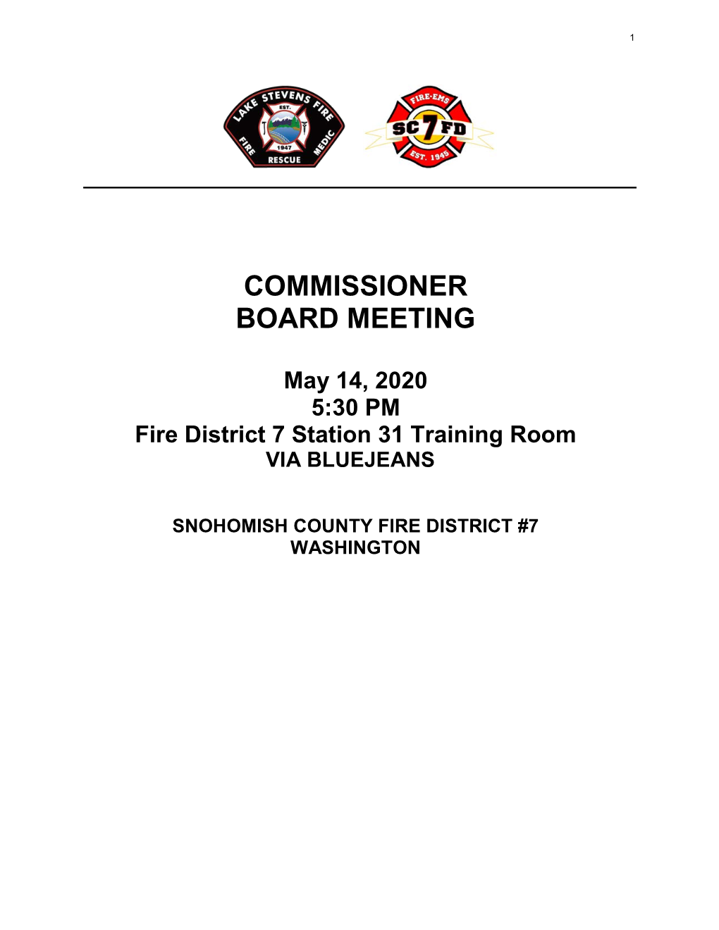 Commissioner Board Meeting