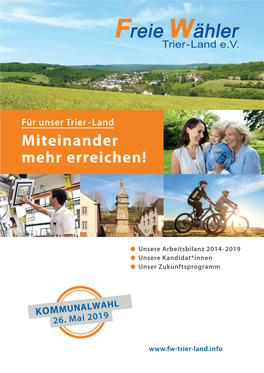 Für Unser Trier-Land Miteinander Mehr Erreichen!