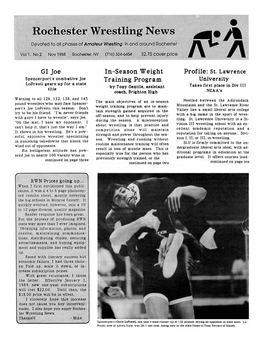 Rochester Wrestling News, Vol. 1, No. 2