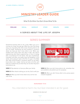 Ministry Leader Guide