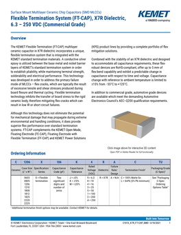 FT-CAP), X7R Dielectric, 6.3 – 250 VDC (Commercial Grade