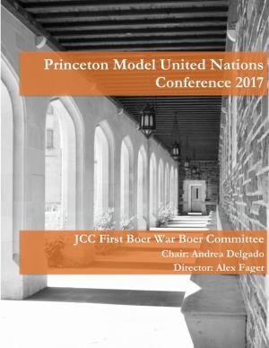 JCC First Boer War – Boer Committee] PMUNC 2017