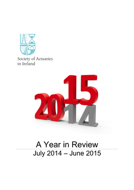 A Year in Review July 2014 – June 2015