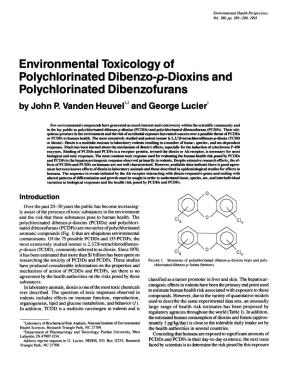 Environmental Toxicology of Polychlorinated Dibenzofurans