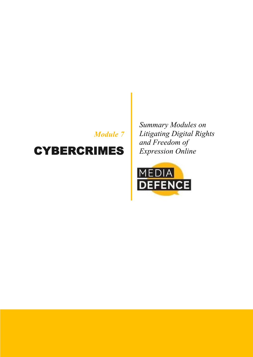 CYBERCRIMES Expression Online