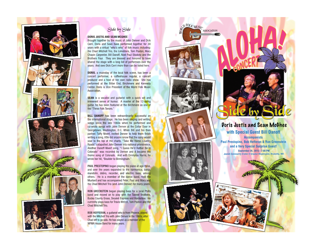 Aloha Concert Program