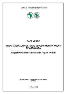 Cape Verde: Integrated Agricultural Development Project of Assomada