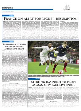 France on Alert for Ligue 1 Resumption