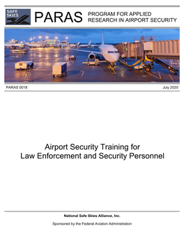 Airport Security Training for Law Enforcement and Security Personnel