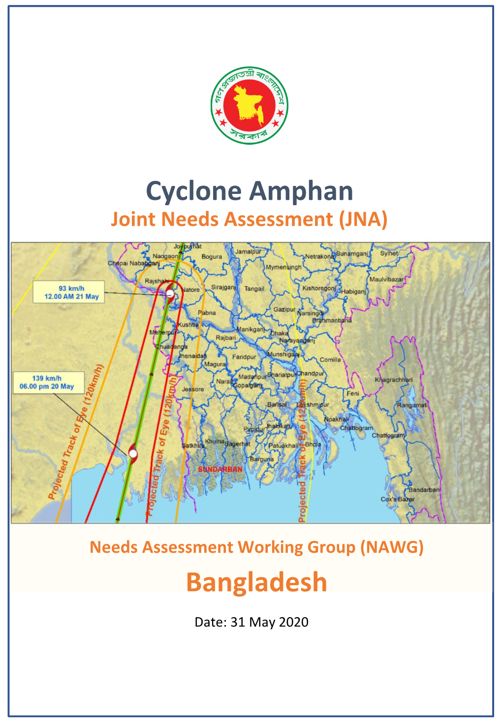BANGLADESH Cyclone Amphan: Joint Needs Assessment