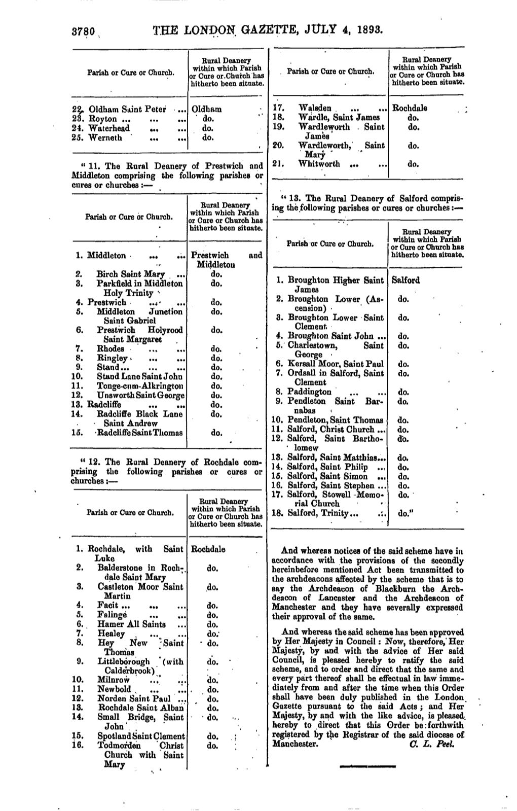 The London Gazette, July 4, 1893