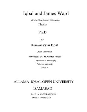 Iqbal and James Ward