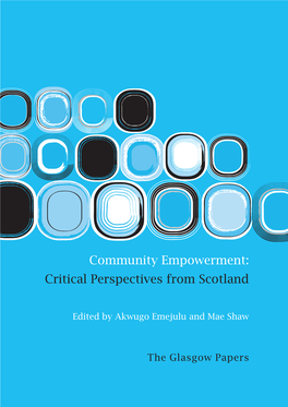 Community Empowerment: Critical Perspectives from Scotland