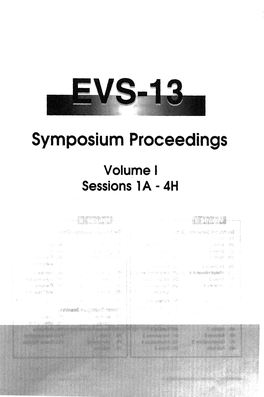 International Electric Vehicle Symposium (EVS) ; 13