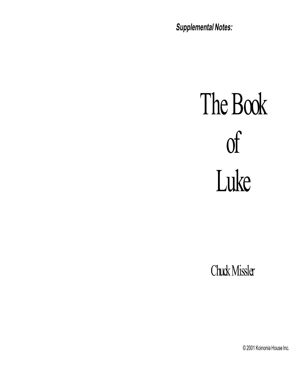 Gospel of Luke