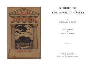 Stories of the Ancient Greeks