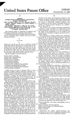 United States Patent Office Patiented Dec