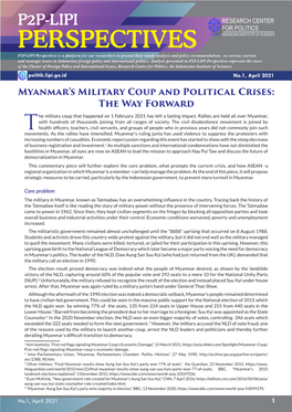 Myanmar's Military Coup and Political Crises