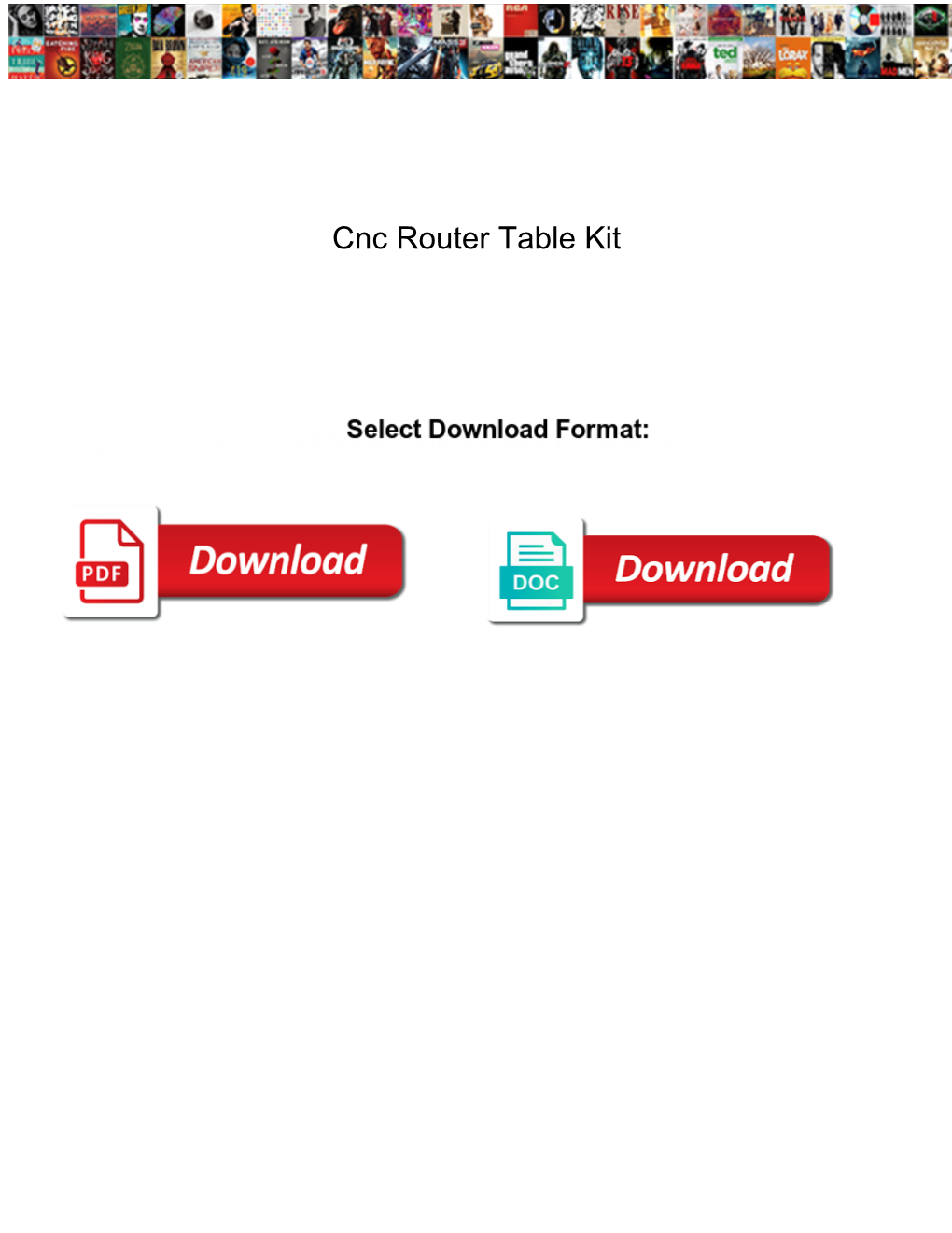 Cnc Router Table Kit