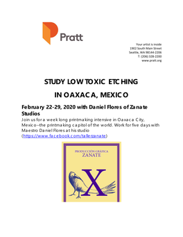 Study Low Toxic Etching in Oaxaca, Mexico