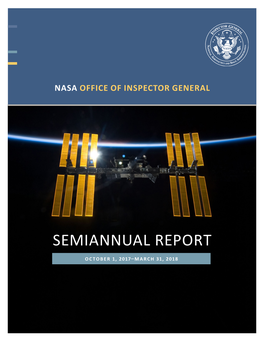 NASA Office of Inspector General, Semiannual Report