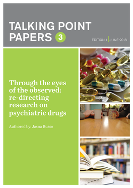 Talking Point Papers to Encourage People to Consider Key Issues in Mental Health Research