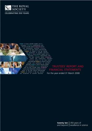 Trustees' Report and Financial Statements 2007-08