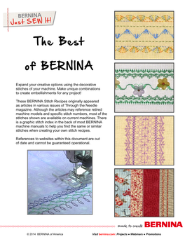 The Best of BERNINA
