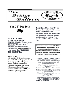 Community Bulletin WE14 December 2014