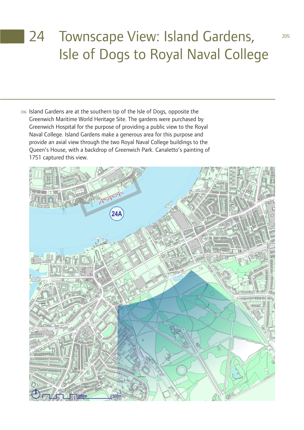 Island Gardens, Isle of Dogs to Royal Naval College 207