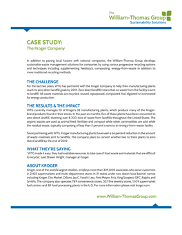 CASE STUDY: the Kroger Company